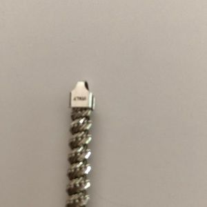 Silver 6 1/2” round bracelet